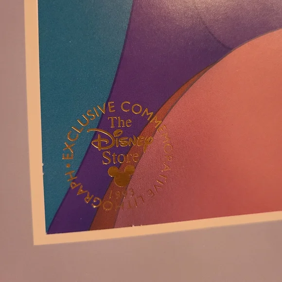 Vintage 1993 Disney Lithographs - Aladdin & Pinocchio - Picture 12 of 12